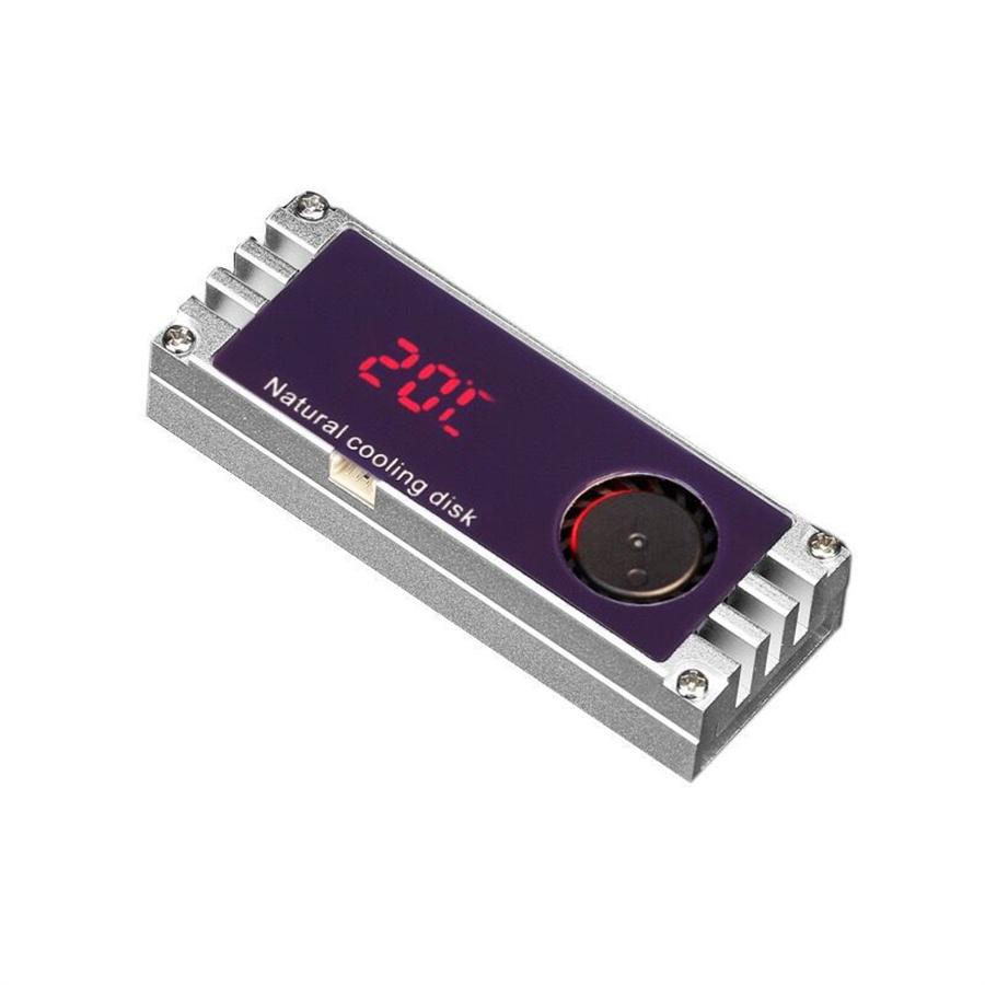 Радиатор для M.2 SSD с OLED-дисплеем температуры NVME blue Skyfree