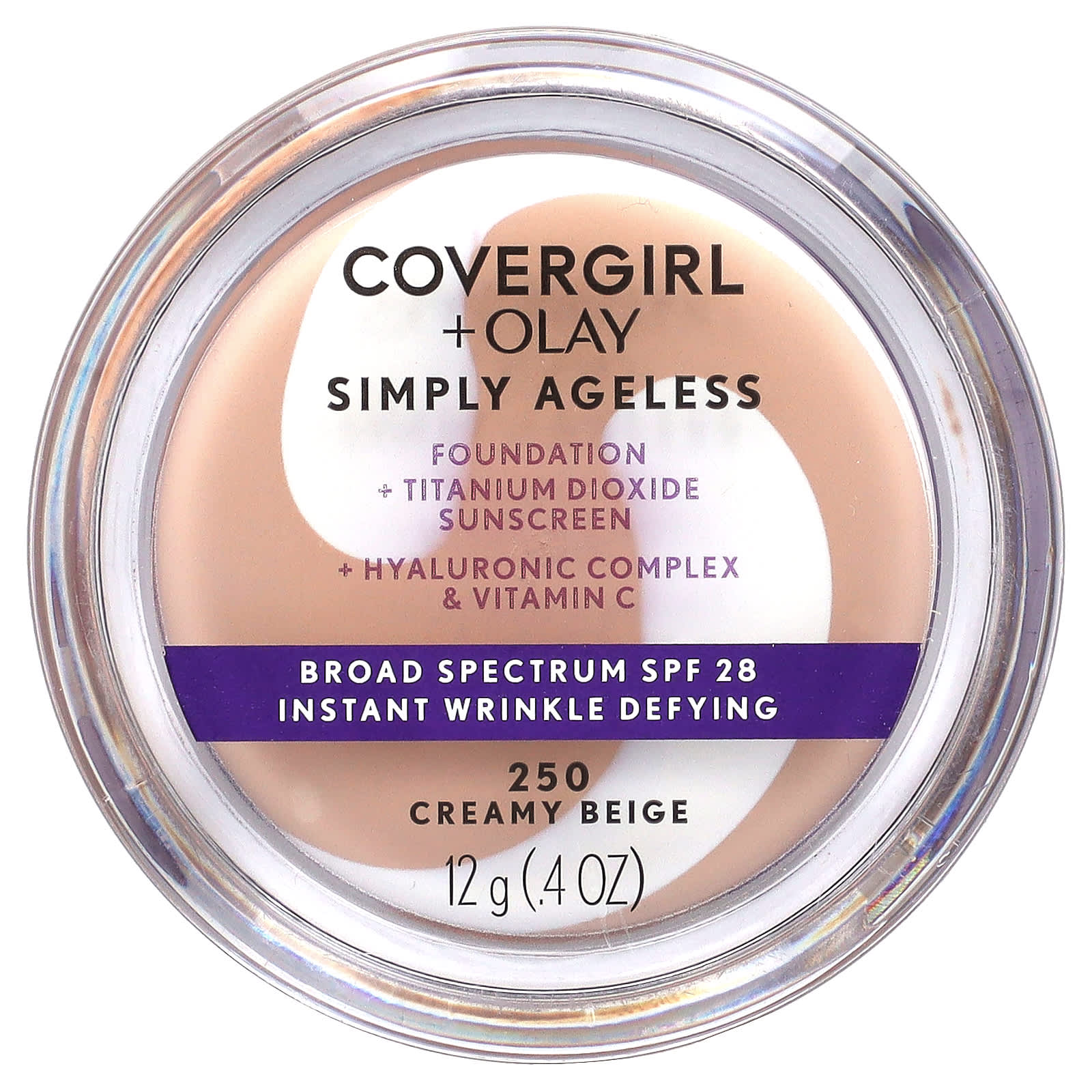 Olay Simply Ageless Тональный крем SPF 28 250 Кремовый бежевый 12 г(0,4 унции) beige Covergirl