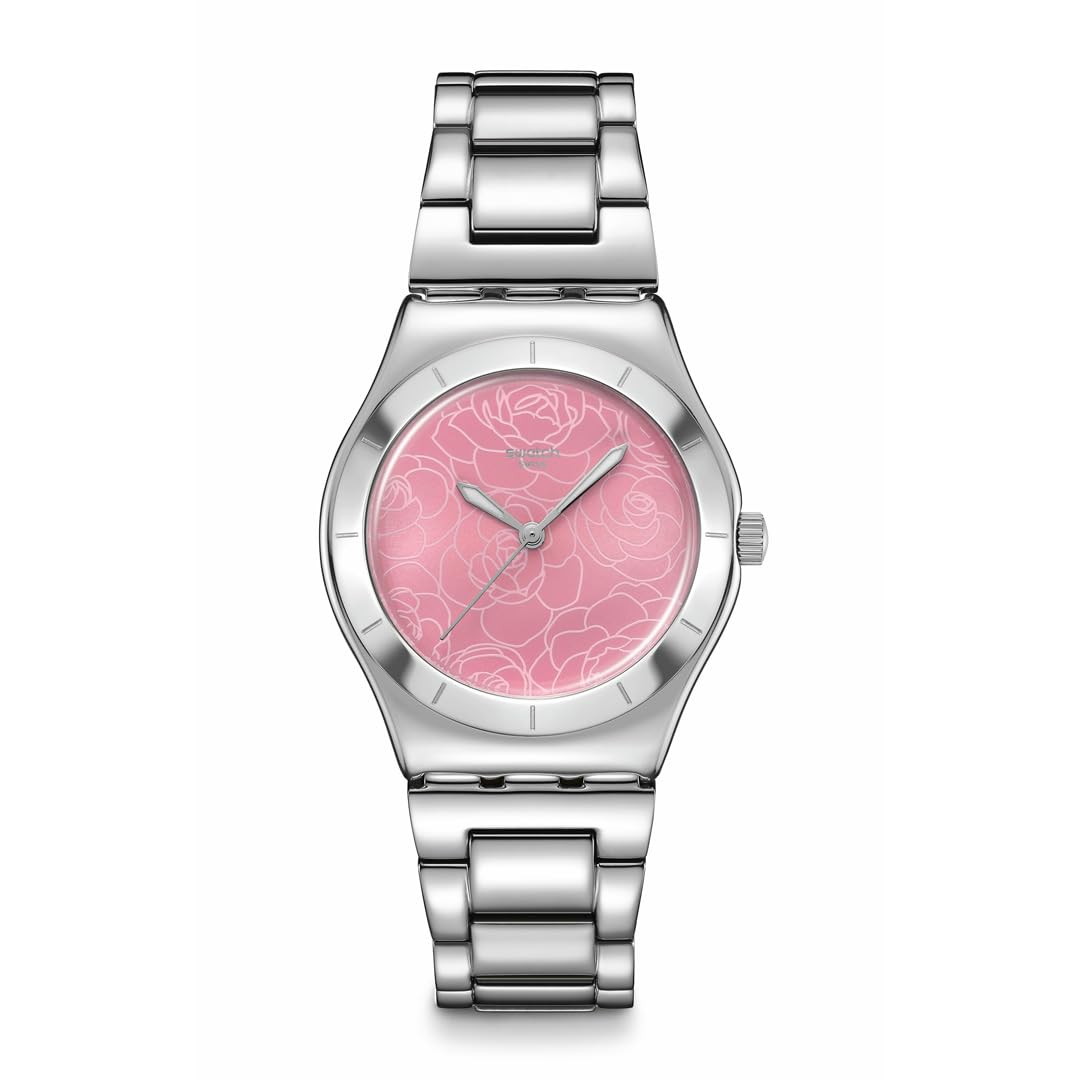 Женские наручные часы Swatch IRONY MEDIUM PETAL CHARM YLS234G, серые pink Omi Japan Products