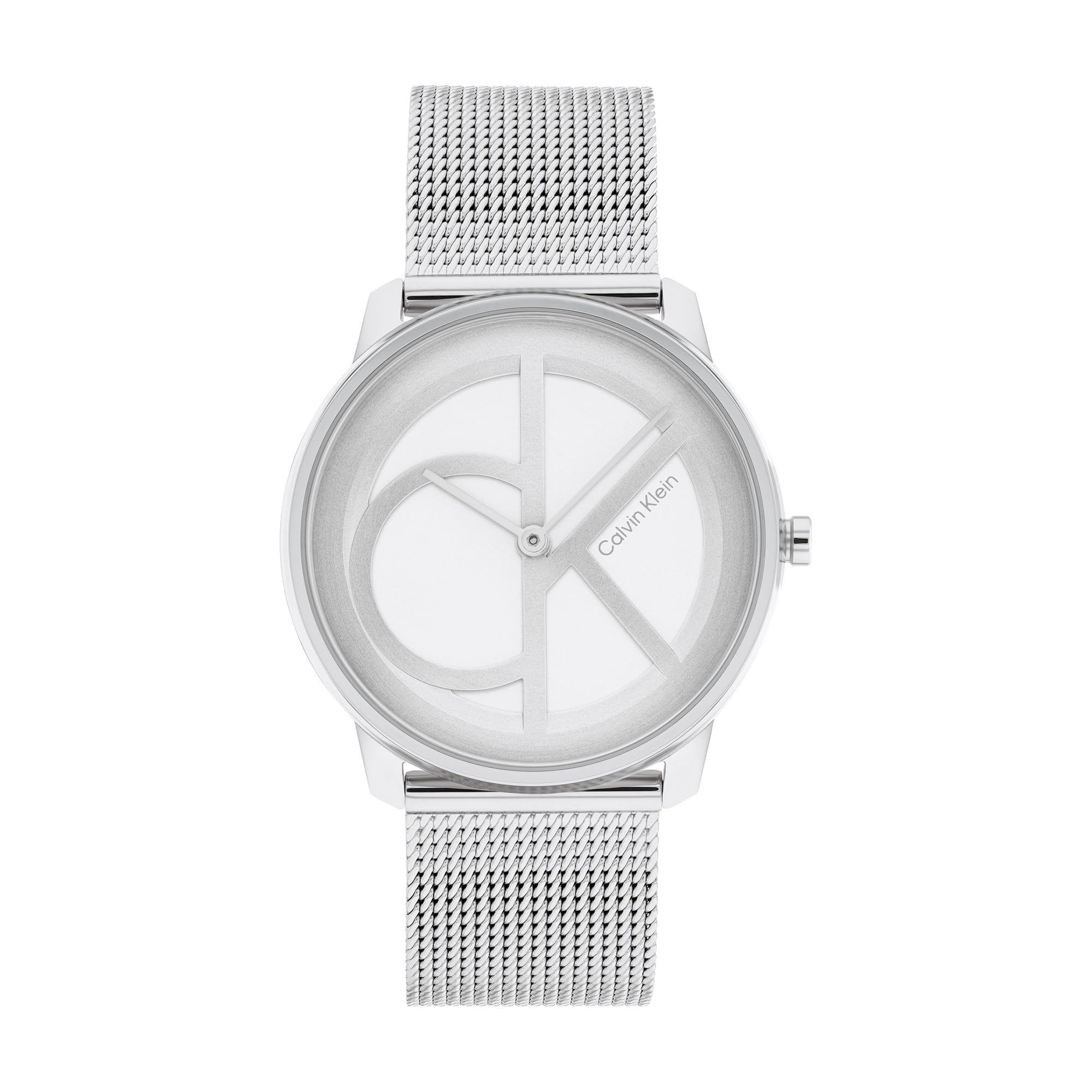 Calvin Klein Сетчатый браслет 35 мм Часы унисекс 25200032 (Серебристый Белый) white