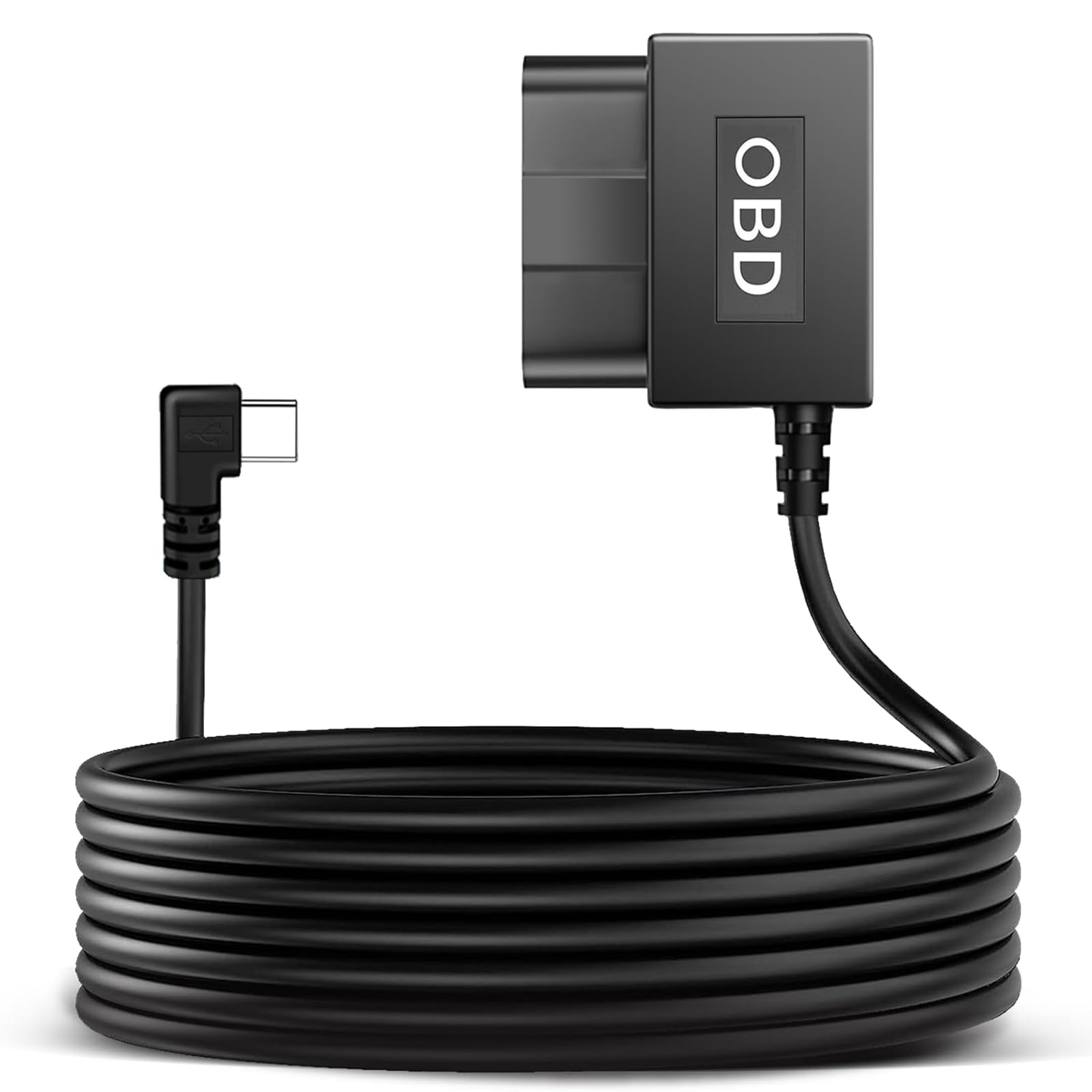 YEEKAATOS Кабель прямого питания (2025 Новый продукт Plug and Play) Видеорегистратор OBD Прямое подключение Type-C black Sakura Electronics