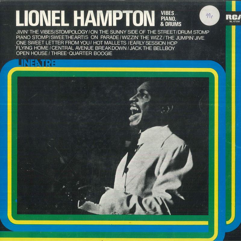 Виниловая пластинка LIONEL HAMPTON Vibes Piano Drums NL47358 RCA 197 Италия Джаз Б/У blue RecordCityJP