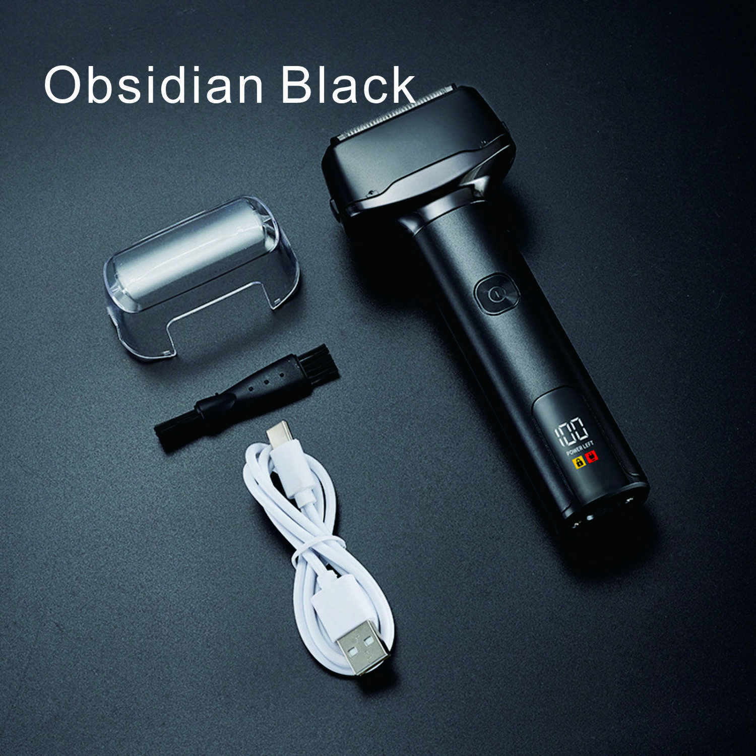 Мужская дорожная бритва Hammer Shaver Тип C Быстрая зарядка Мощная машинка для бритья бороды Профессиональный инструмент для ухода за лицом black Light makeup