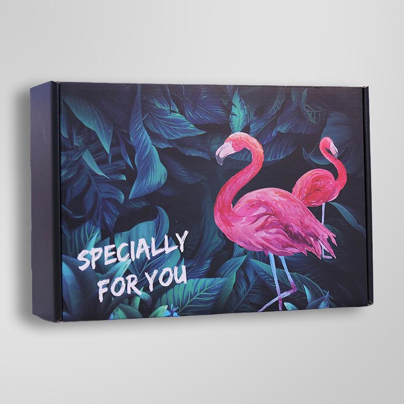 Colorful Printed Airplane Box Underwear Packaging Box Ultra Hard Corrugated Paper Folding Boxes Photo Frame Phone Case DIY Handmade Wind Chime Packag 20x13x3cm 10pcs pink WEC ECO