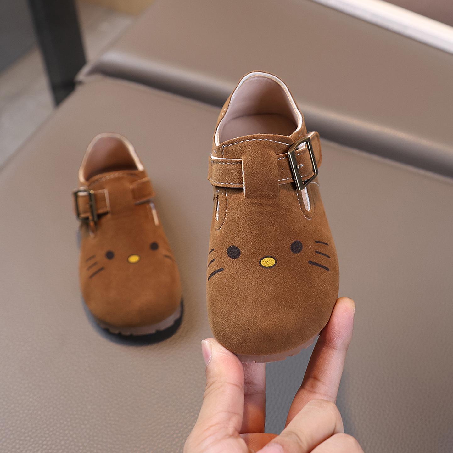 Женская кожаная обувь Birkenstock - Стильные балетки Весна 2025, Мультяшный дизайн, Водительские туфли в корейском стиле Sizes 21-25: Order multiples of 5 brown Voyex