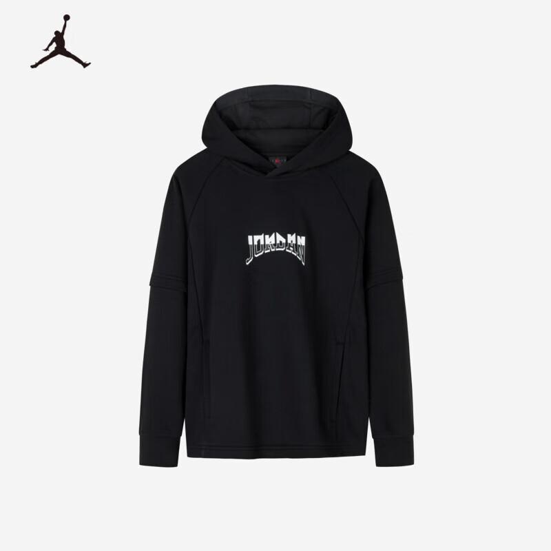 Флисовая толстовка с капюшоном для мальчиков Jordan XS black