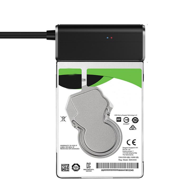 Кабель-адаптер USB3.0 к SATA UASP 2,5/3,5-дюймовый HDD SSD-конвертер жесткого диска для Windows Mac OS чёрный lanle