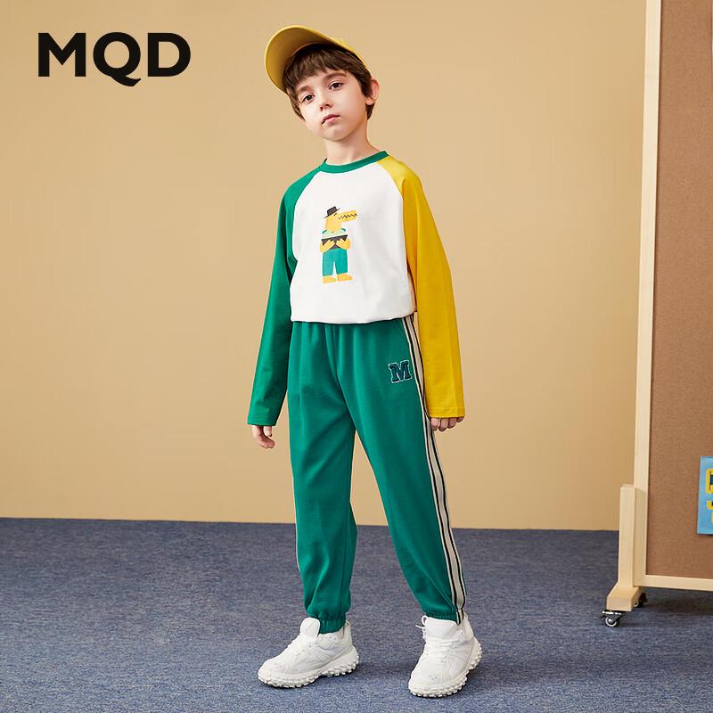 Мягкие трикотажные брюки-джоггеры для мальчиков MQD 120 темно-зеленого JDST online