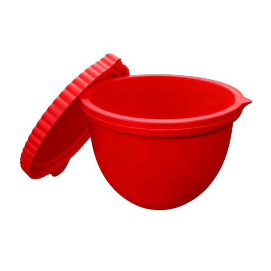 Силиконовые вкладыши для миксеров Kitchenaid 5 кварт Жаростойкая вставка для чаши Многоразовая чаша для замены блендера Универсальный кулинарный аксессуар для выпечки красный shangfaji