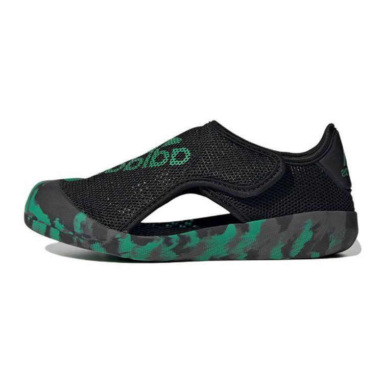 Adidas Altaventure 2.0 Простые Удобные Нескользящие Прочные Сандалии Детские Сандалии Черно-Зеленые FZ6510 28 black