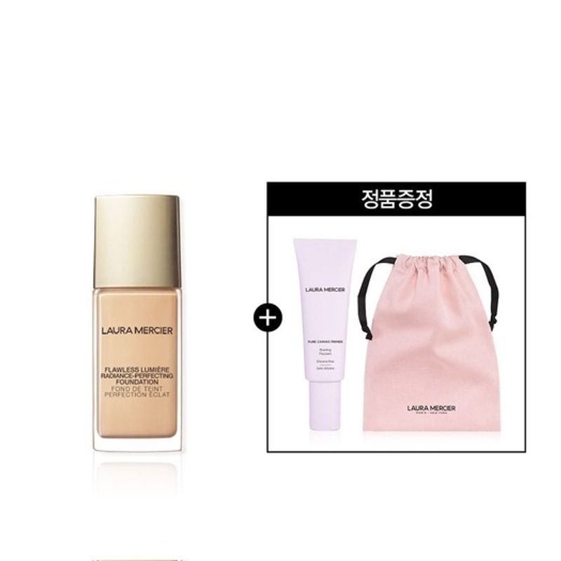 Тональный крем Floris Lumiere (оригинальная грунтовка + мешочек в комплекте) Shell white laura mercier