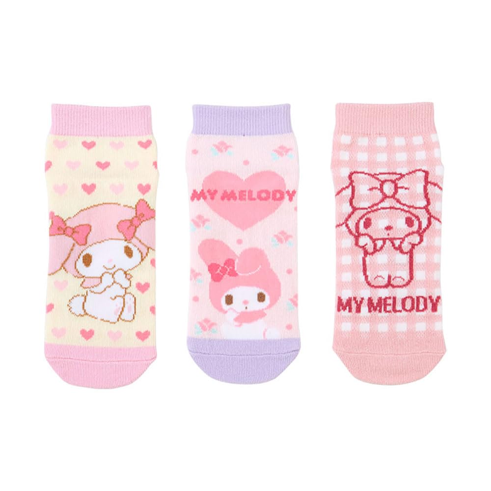 Sanrio Sanrio Детские кроссовки носки 3 пары набор носков My Melody My Melody My Melody Персонаж 455148 SANRIO (САНРИО) 16-18см white GOALMART