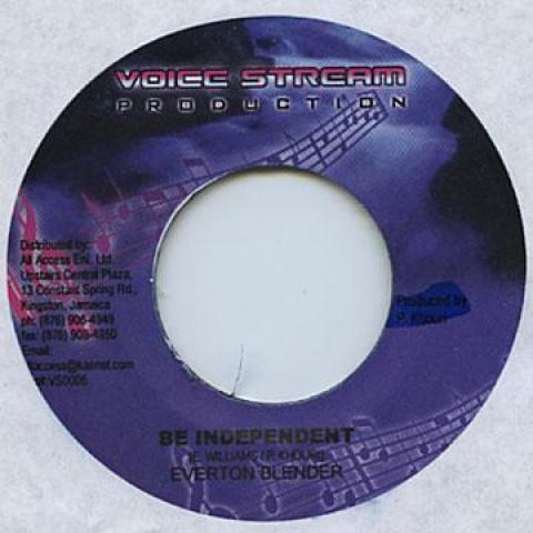 7-дюймовая пластинка EVERTON BLENDER / MIKEY GENERAL - Be Independent / It s Excited Voice Stream 2003 Ямайка Регги, Ска и Даб RecordCityJP