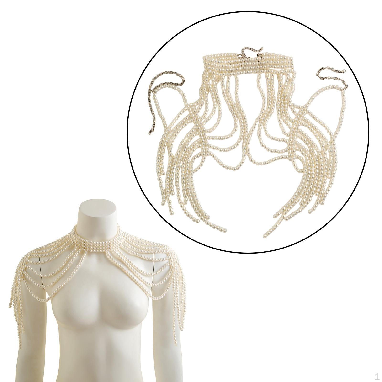 Комплект цепочек на тело для пляжной свадьбы и мероприятий White beige Flowers Dating