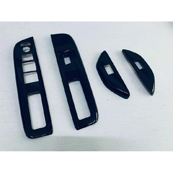 For HONDA StepWgn 2015- Car Accessories Piano Black Door Window Armrest Cover Switch Panel Trim Molding Garnish Piano black white fafagLira
