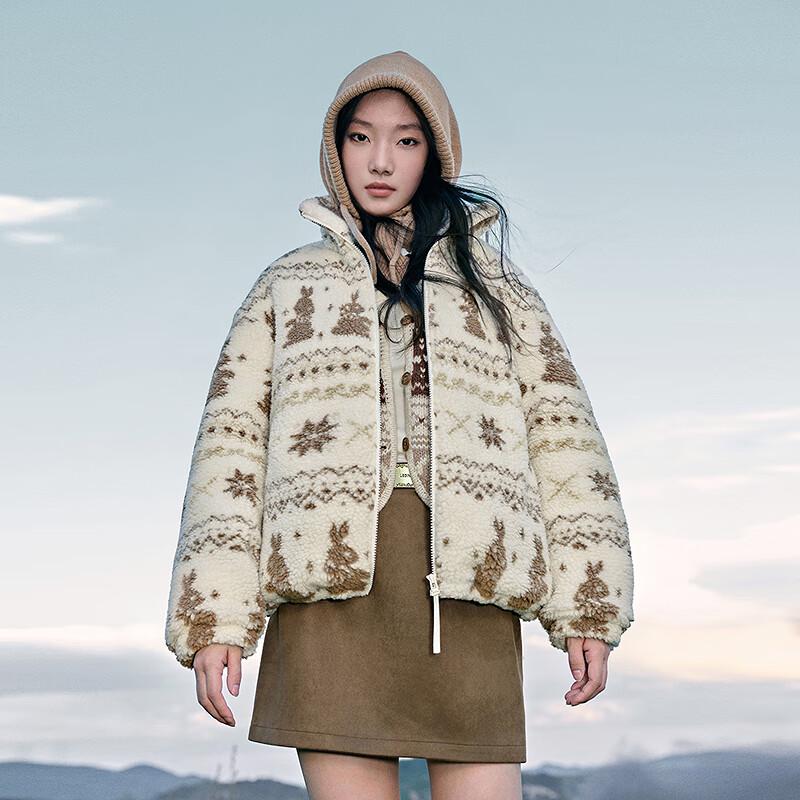 Женский пуховик Ledian Fair Isle Sherpa XS gray JDST online