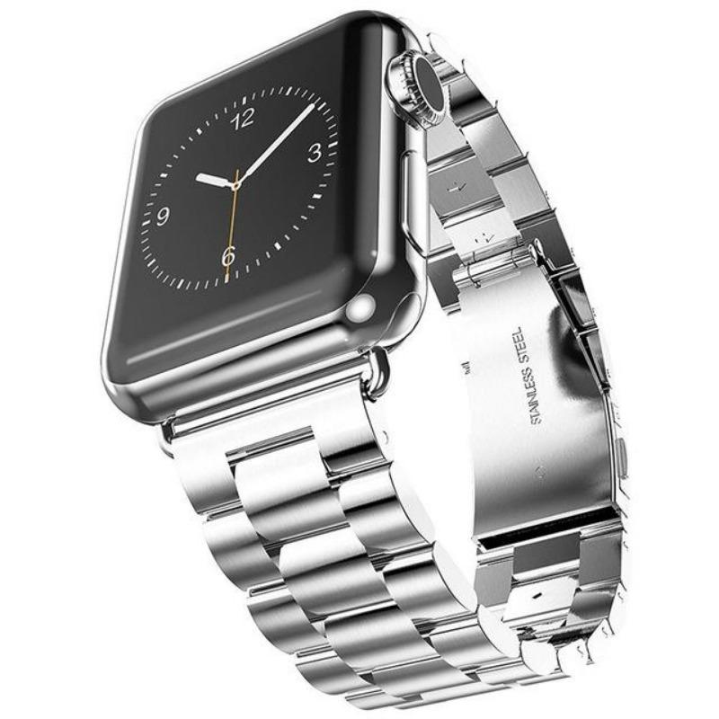 Классический металлический ремешок Iwatch для Apple Watch Band 304 из нержавеющей стали для серий Iwatch 1 2 3 4 5 6 7 8 SE Бесплатный инструмент для регулировки 38-40-41mm black Freesh