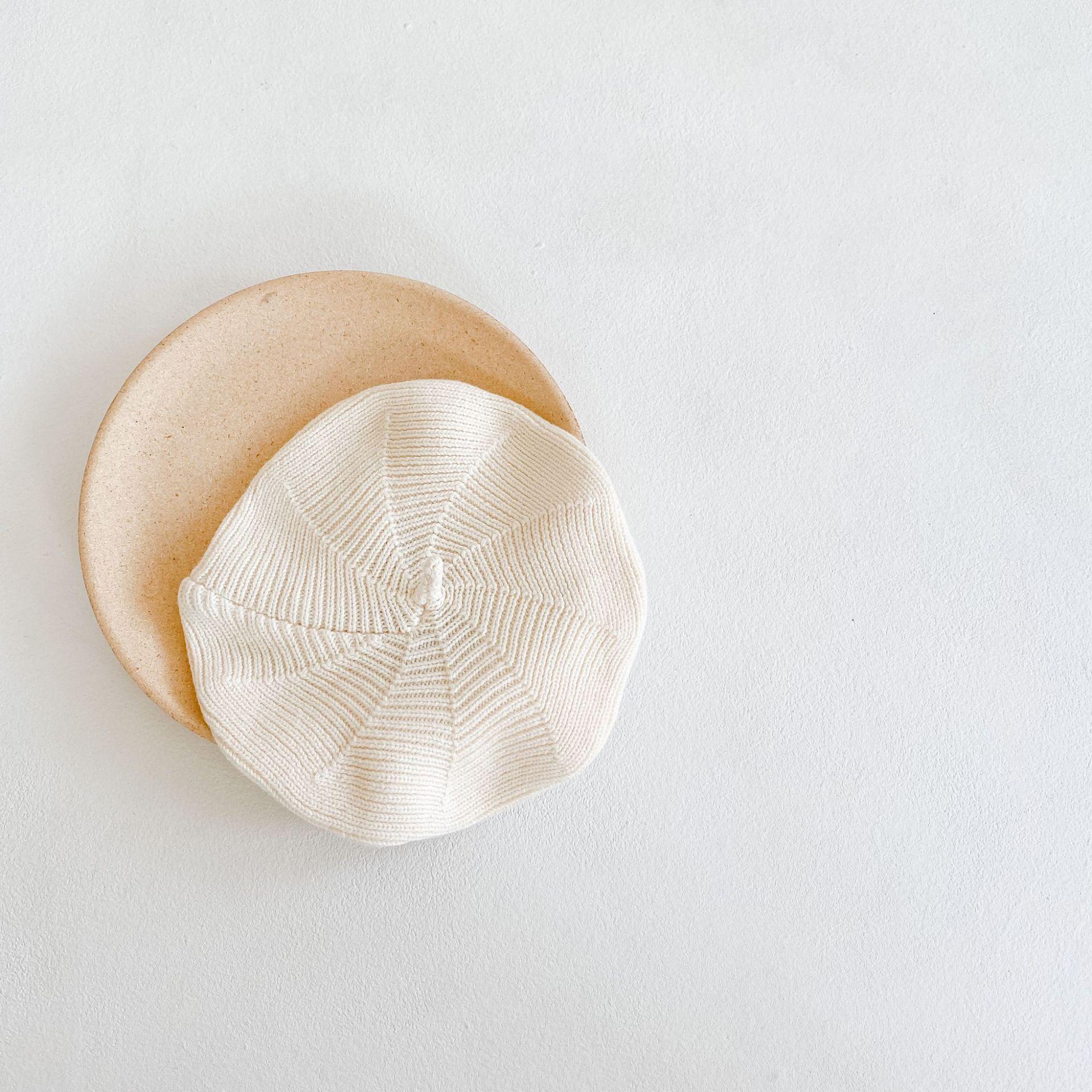 Весенне-осенняя вязаная однотонная куртка для девочек - длинный рукав, симпатичный сетчатый дизайн Size 73 beige Voyex