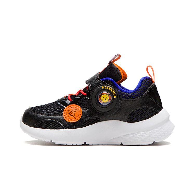 Li Ning Kids Lemon Series Cruise нескользящие амортизирующие прочные легкие повседневные туфли детская обувь YKNS032-5 26 black Li-Ning