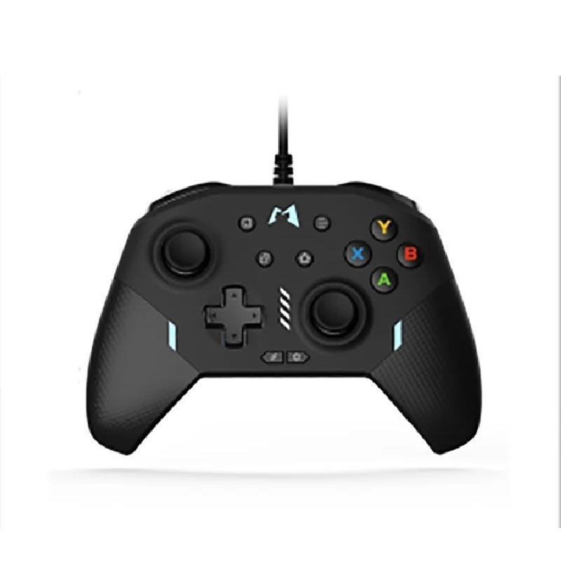 Проводной механический игровой контроллер HuBen M9W, Xbox 360, контроллер для ПК, компьютер, телевизор, Steam 15*10.5*6cm чёрный FourAll Video Games Accessories Home