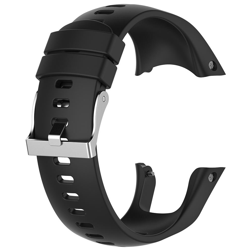 Силиконовый ремешок для часов для Suunto Spartan Trainer Wrist HR Smart Watch Band чёрный Sunshine168