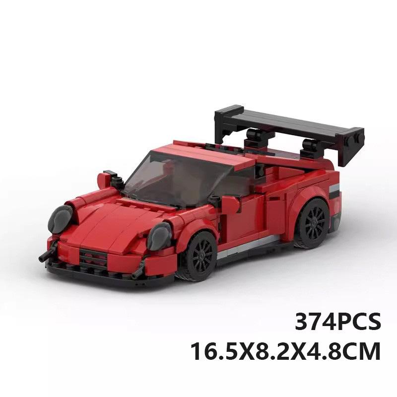 Racing Active Car Vehicle Speed Champion Racing Building Blocks Building Blocks Creative Garage Toy Boy Gift brown DSD1