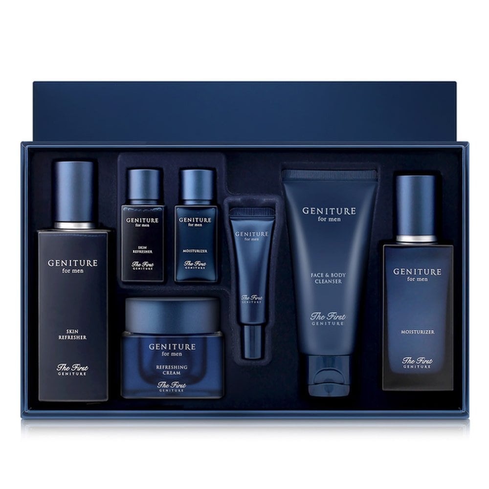 Ohui The First Genuine for Men Basic Cosmetics Подарочный набор из 3 предметов включает Skin 150, Moisturizer 110, Cream 25 (мл), и дополнительные элементы black