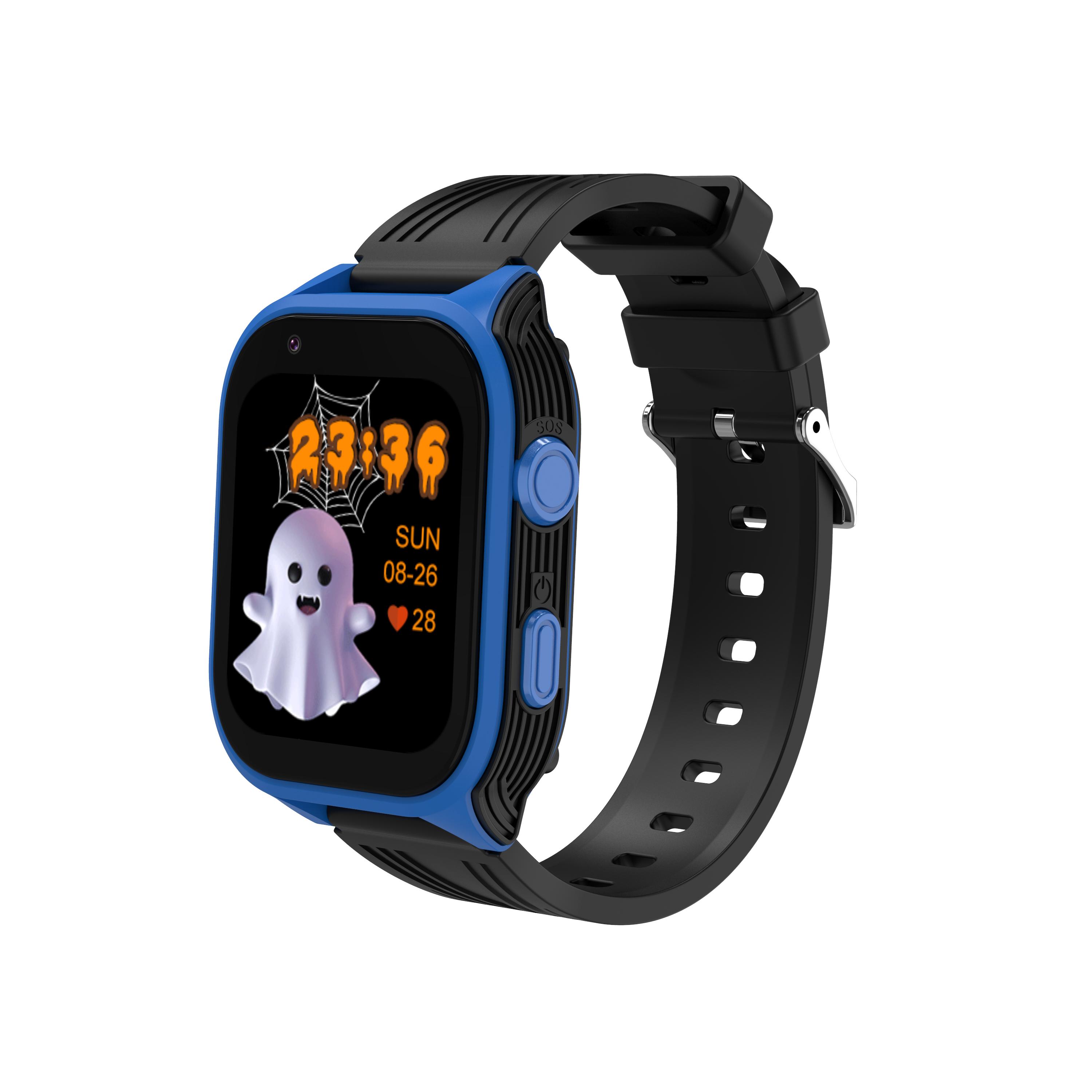 Rainbuvvy D8 New Smart watch for Children 1.83inch HD Display 850mAh Android 8.1 OS 4G Video Call Bluetooth Camera GPS WIFI Birthday Gift Boy Girl smartwatch синий