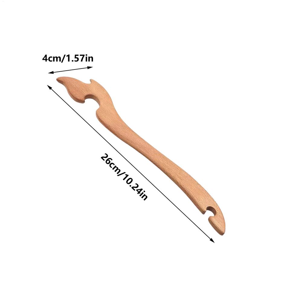 Oven Rack Puller Tool Wooden Long Handle Heat Safe Kitchen Gadget Oven Rack Helper for Toaster Air Fryer Baking BBQ Roasting beige Toool-Home