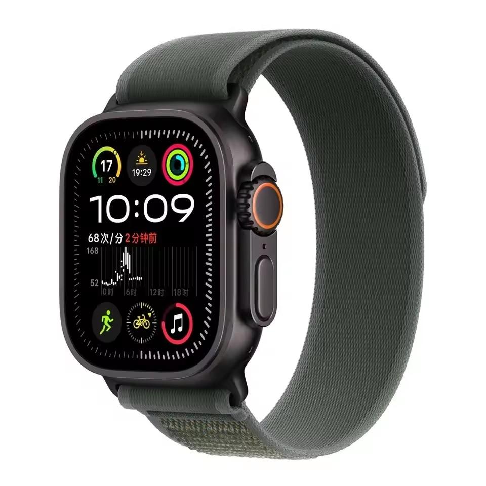 Официальный ремешок Trail loop Для Apple Watch Ultra 3 2 49мм Ремешок 45 44 41 40 38 Браслет iwatch series 11 10 42 46мм 9876SE2028 38 40 41(S10-11)42mm black Seahorse Home
