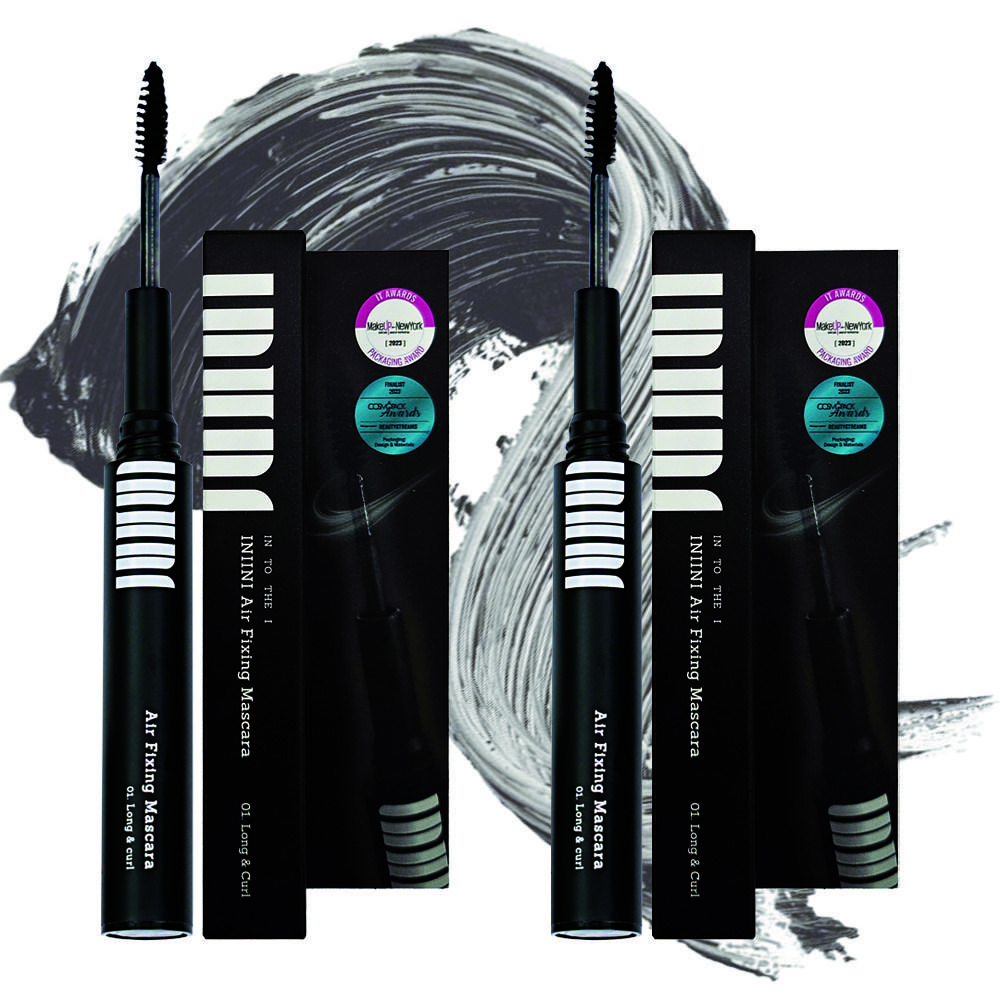Тушь для ресниц Intuni Air Fixing Mascara Under Mascara, не размазывающаяся, черная, 2 шт. gray BeautyGlam