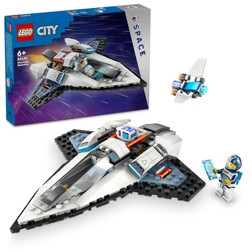 Игрушка Космический корабль LEGO City, Подарок на день рождения, Развивающие строительные блоки, для мальчиков и девочек, Возраст 6, 7, 8 и 9 лет, Космос, 60430 gray Omi Japan Products