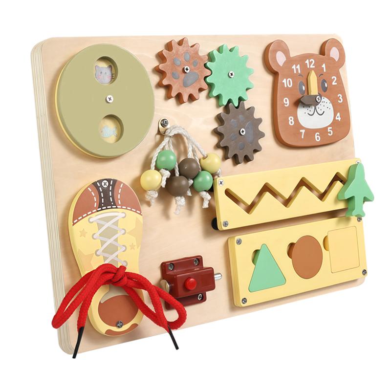 Детская развивающая доска Activity Board Материалы DIY Аксессуары Монтессори Обучающие пособия Детская доска Activity Board Раннее развитие Обучение навыкам Игрушка beige Phone Case CSWO02