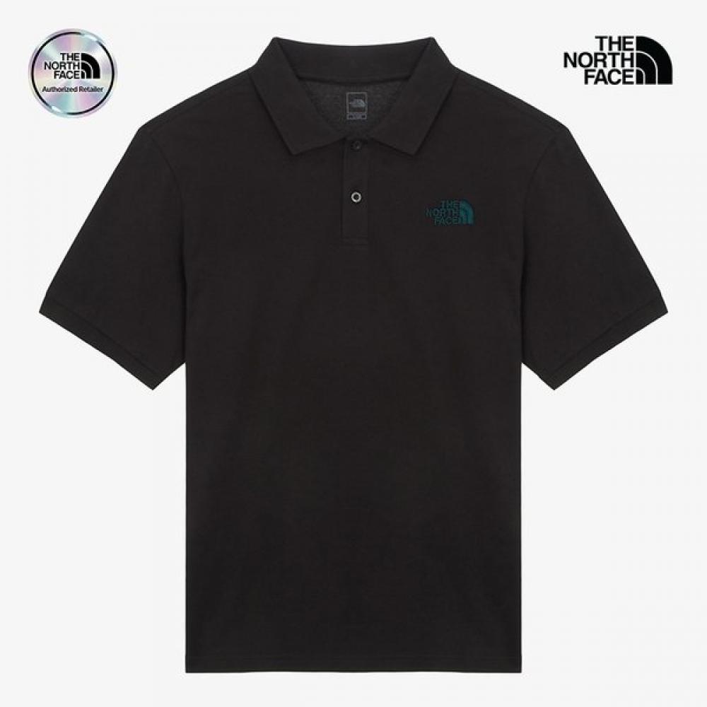 The North Face Men S Sundale Short Sleeve Polo Black Nt7pr10a BLACK/095 black