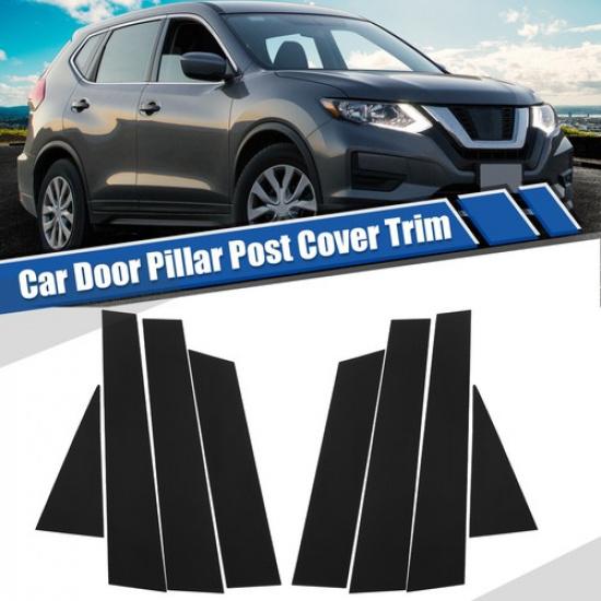 США Для Nissan Rogue 2014- Черный лак Пианино Накладка на стойку окна двери B gray 91440111MAC0T9781W