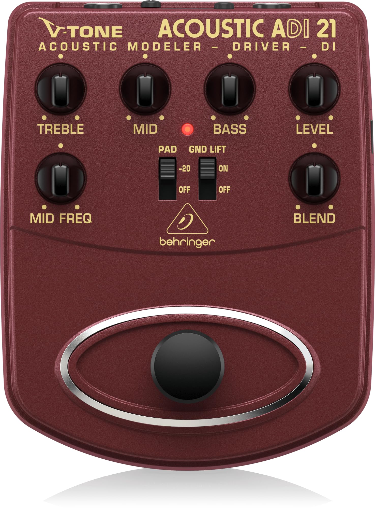 Behringer Guitar Effector Акустическая гитара Предусилитель Direct Box DI ACOUSTIC ADI21 V-TONE black SOLT Japan Market