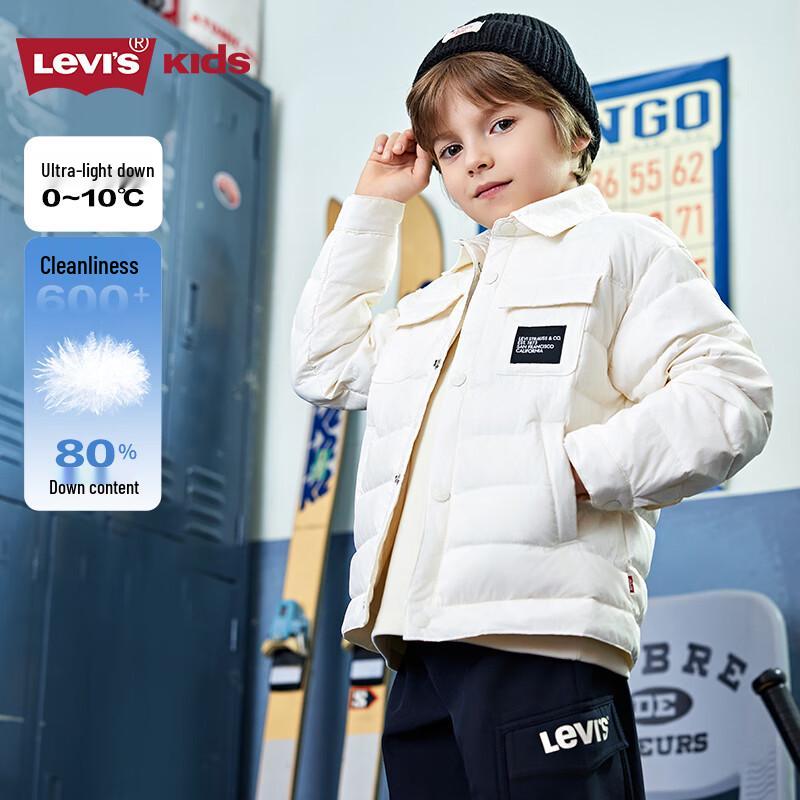 Легкая пуховая куртка Levi s для мальчиков 7 gray