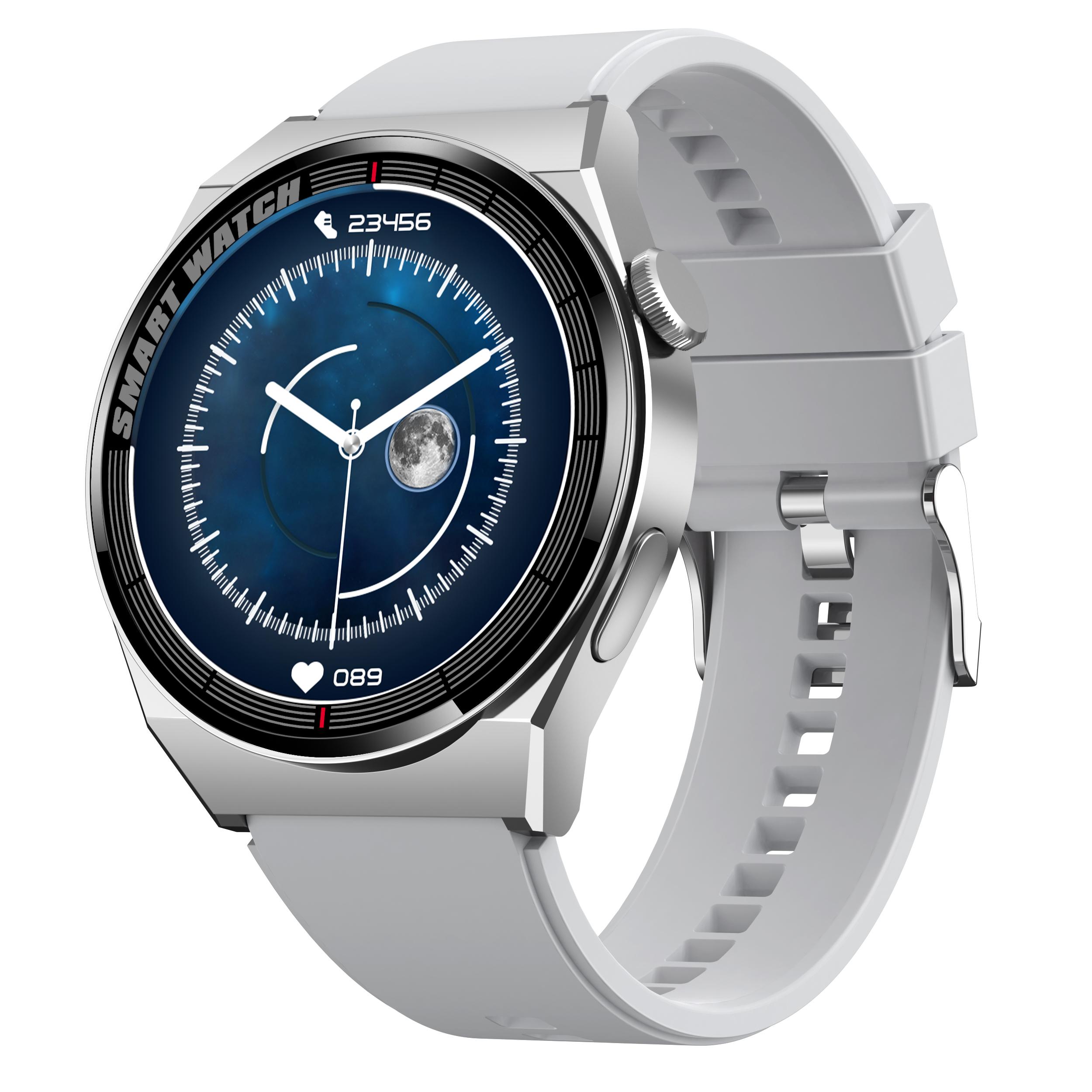 Ecg+ppg Bluetooth Call Smart Watch Men Gt3 Pro Amoled Sport Fitness Tracker Водонепроницаемые мужские Smartwatch для Huawei Xiaomi gray BWwatchTop
