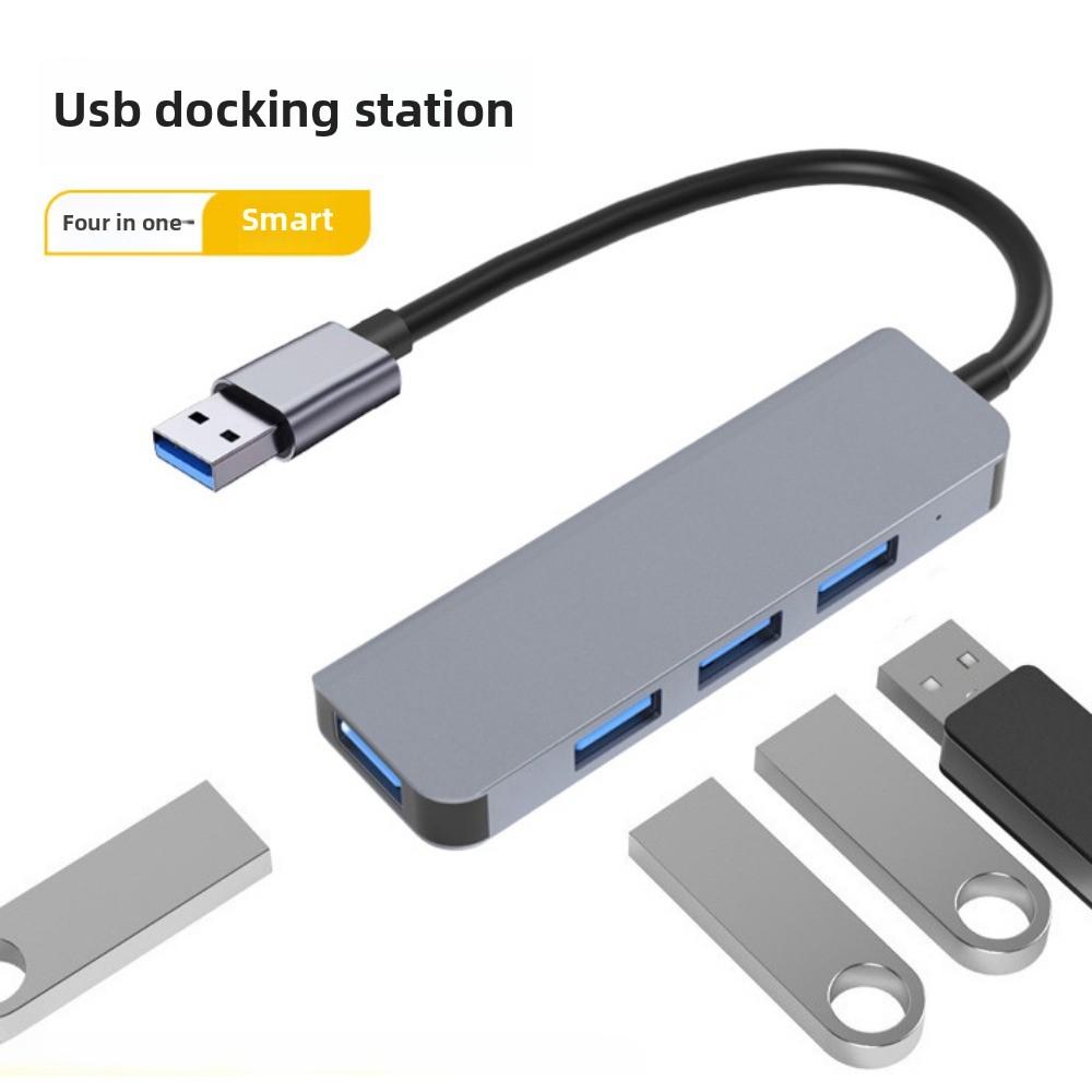 USB C Hub 2 порта USB 3.0 адаптер многофункциональная док-станция для ноутбука телефона планшета синхронизации данных зарядки 2013U usb3.0 to usb * 4 gray HZ-C
