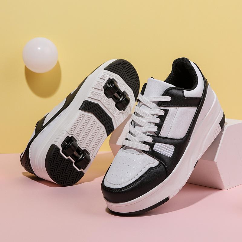 Rage Shoes Четырехколесные детские сверхлегкие туфли на шкиве Спортивная обувь 31 чёрный HUANJUE
