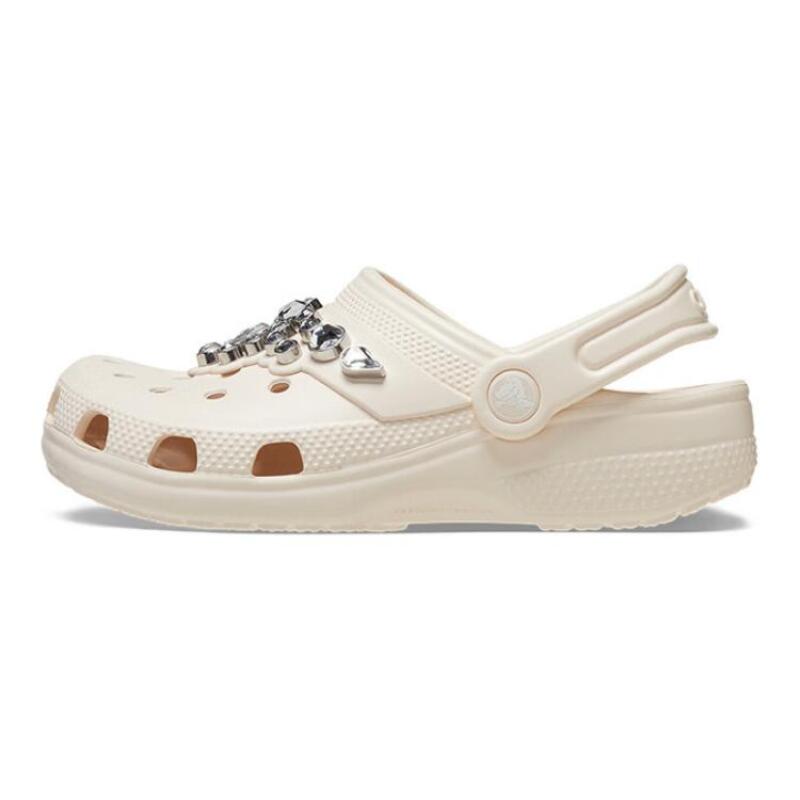 Модные и универсальные нескользящие детские сандалии Crocs Dewdrop Детская модель 34 white