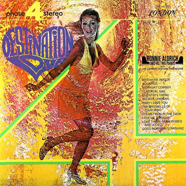 LP Record RONNIE ALDRICH & HIS TWO PIANOS, TH - Destination Love SP44135 LONDON RECORDS 1969 US Jazz Used blue RecordCityJP