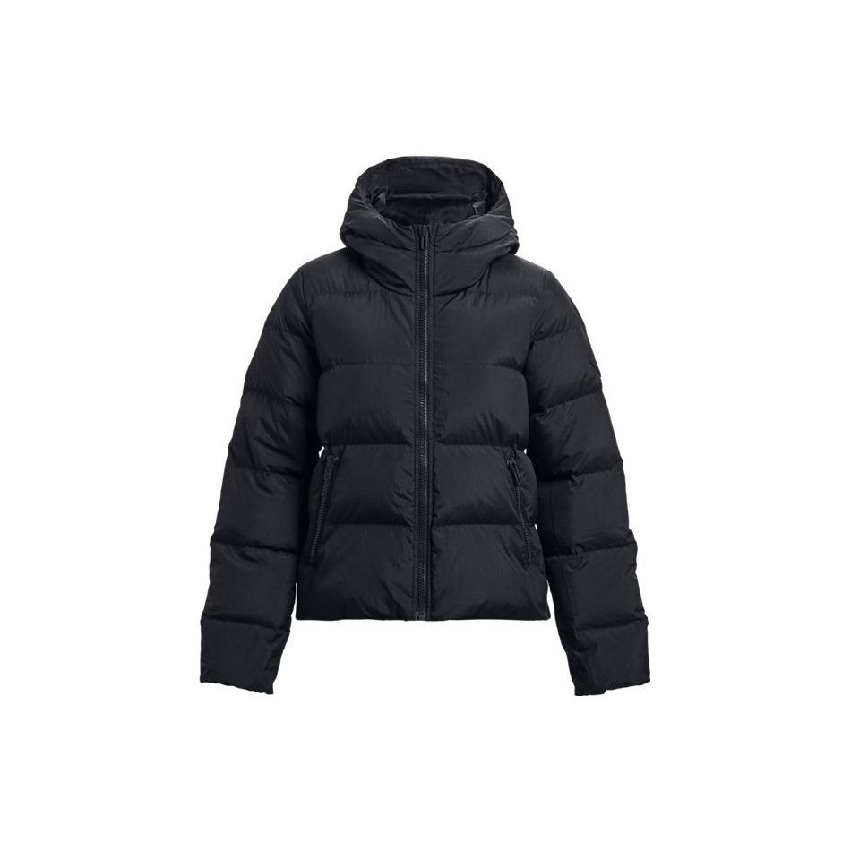 Under Armour ColdGear Инфракрасный приталенный пуховик с капюшоном Женская верхняя одежда Черный 1378861-001 XS black