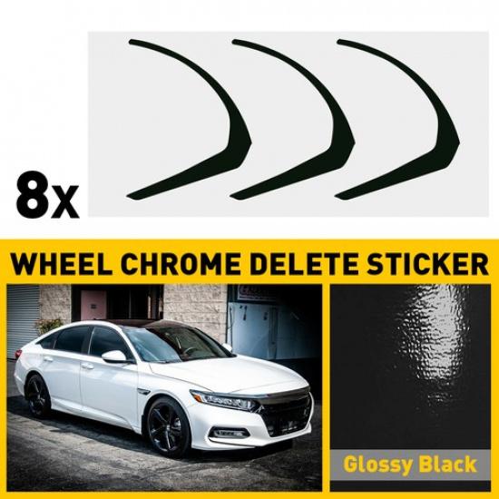 Chrome Delete Blackout Overlay for 18-22 Honda Accord 19  Sport Wheel Rim Black black 91530103MAC196UN4F