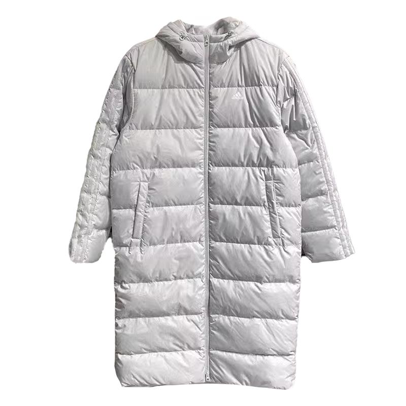 Пуховик Adidas Унисекс Серый С капюшоном Умеренный IK2414 A/XL 185/104A white