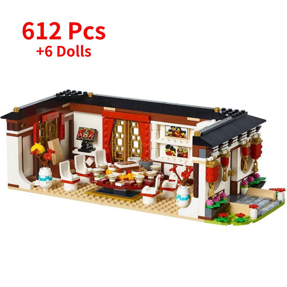 Eve Dinner Building Blocks Эксклюзивные игрушки для мальчиков Детский подарок Украшение дома black TIANGU