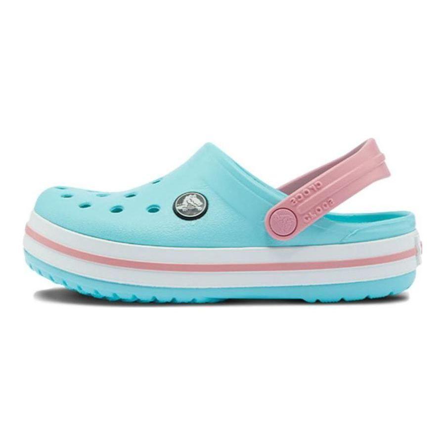 Crocs Crocband Удобные Нескользящие Прочные Детские Сандалии Детские сандалии Ледяной-Белый Синий 207005-4S3 24-25 white