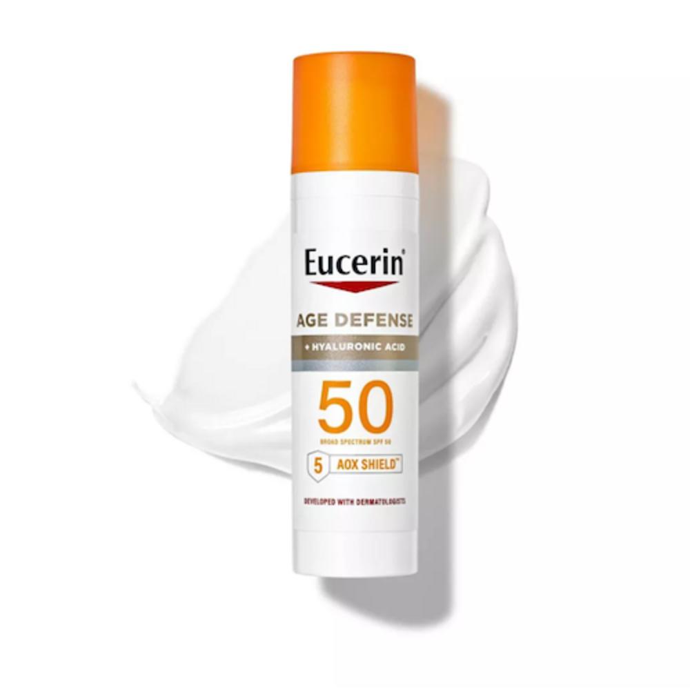 Eucerin Антивозрастной солнцезащитный крем для лица с гиалуроновой кислотой SPF 50 75 мл, 1 шт. white