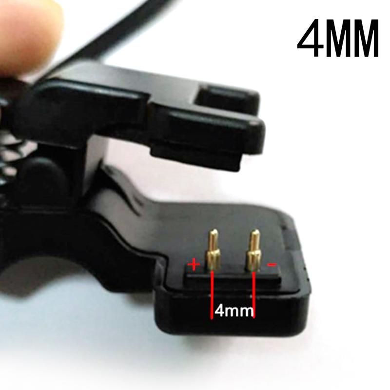 Умные часы Универсальный USB кабель для зарядки Зажим-зарядка 2/3 контакта Расстояние 4/6 мм 4MM чёрный Lippye