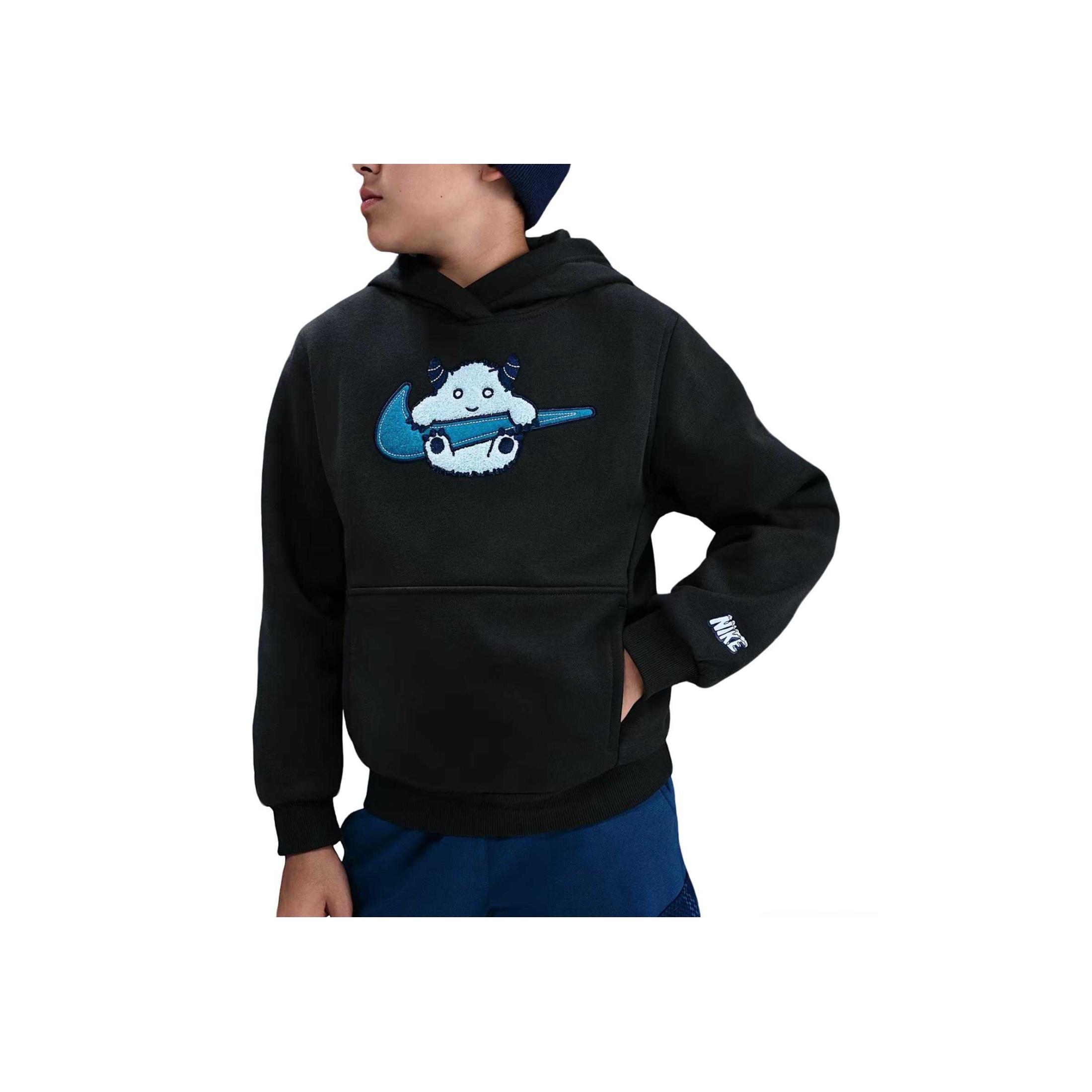 Nike Sportswear Club Худи Теплое С Длинным Рукавом Пуловер Детский Детские топы IM8892045 S black